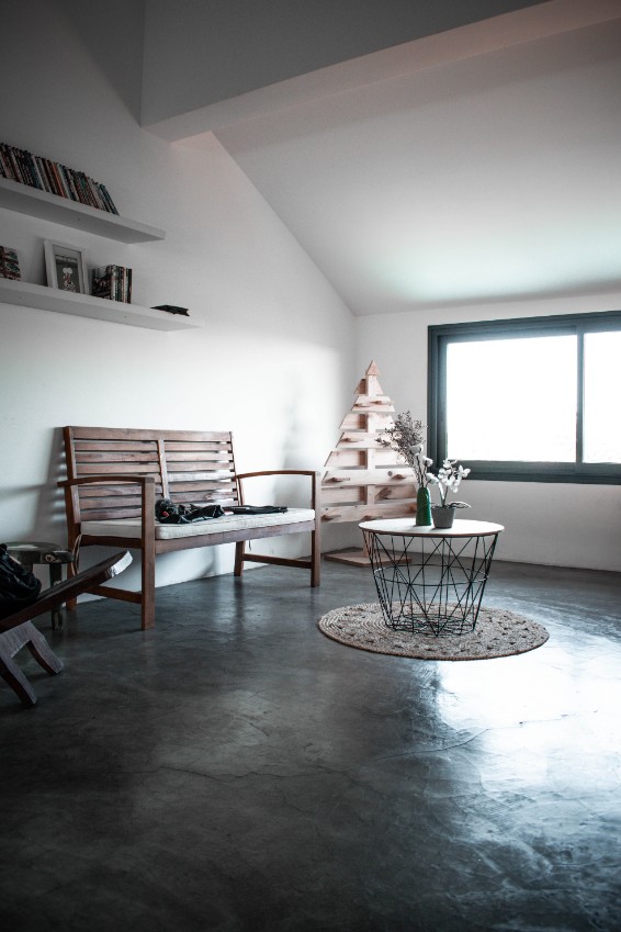 attic room white wood tree