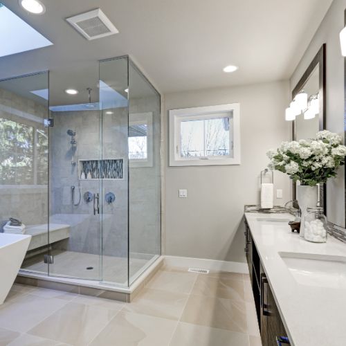 clean modern zen bathroom