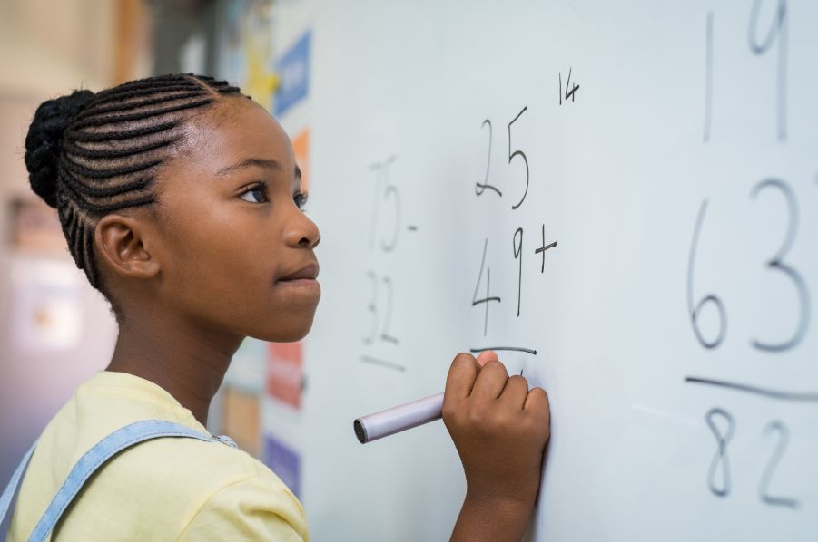 solving problems on whiteboard