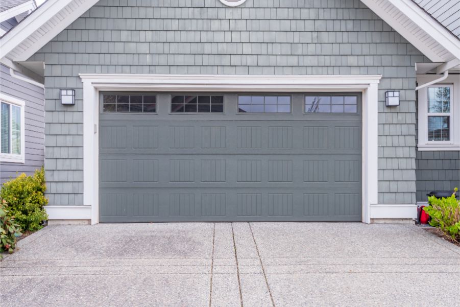 gray garage door