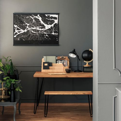 dark gray mancave paint color