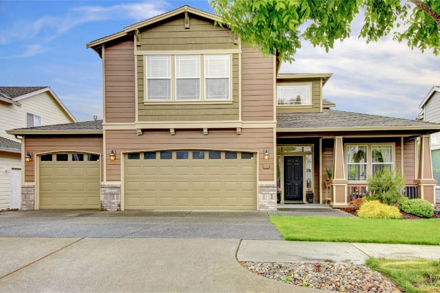 neutral garage door