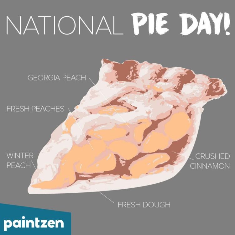 peach pie graphic