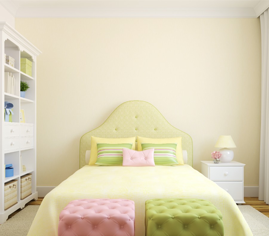 yellow bedroom lime bedding